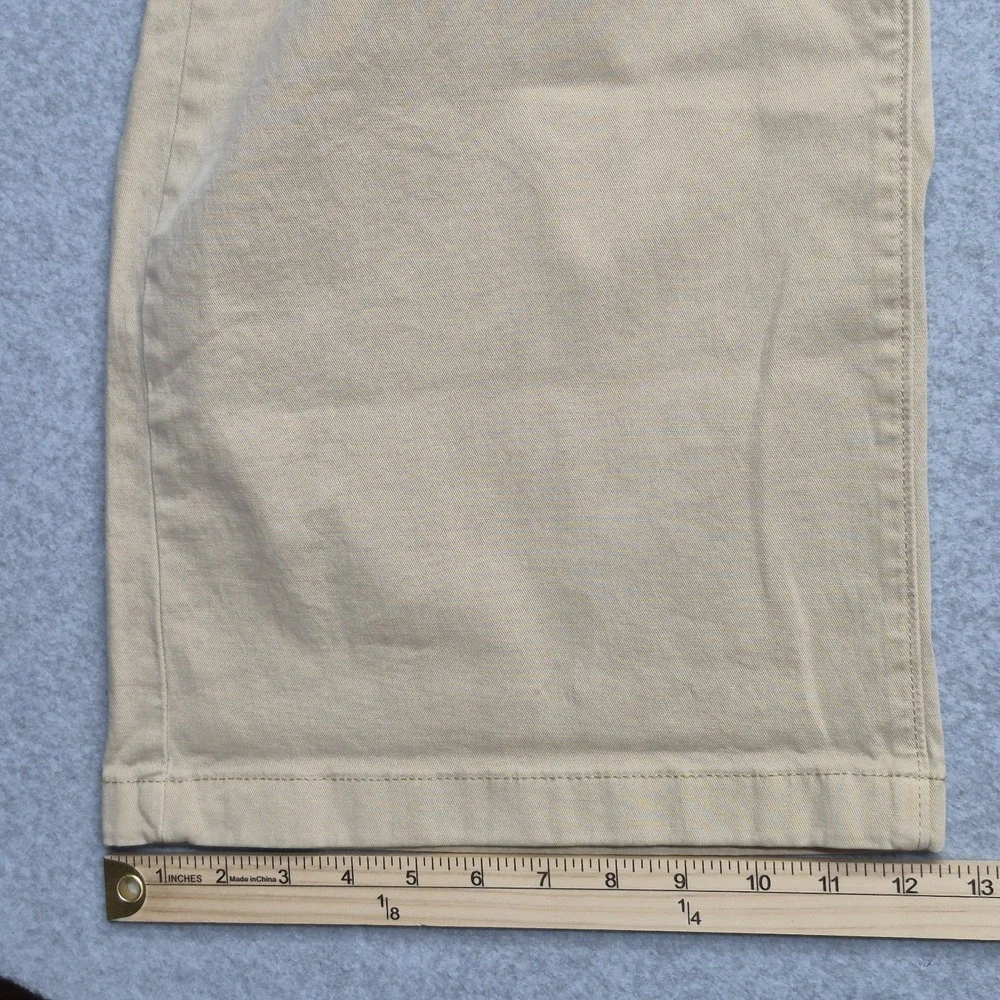 Levis Premium Jeans Womens 32 (34x31) Beige Vintage Chinos Baggy Wide Leg Pants